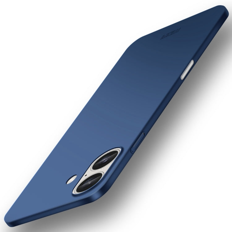 For iPhone 16 MOFI Frosted PC Ultra-thin Hard Phone Case(Blue) - iPhone 16 Cases by MOFI | Online Shopping South Africa | PMC TechLife | Buy Now Pay Later Mobicred