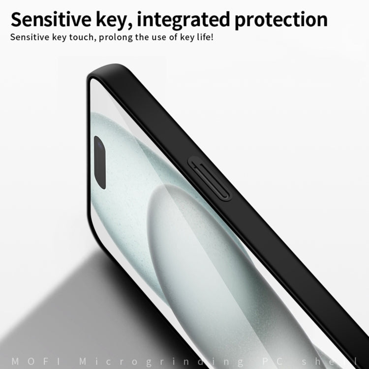For iPhone 16 MOFI Frosted PC Ultra-thin Hard Phone Case(Blue) - iPhone 16 Cases by MOFI | Online Shopping South Africa | PMC TechLife | Buy Now Pay Later Mobicred