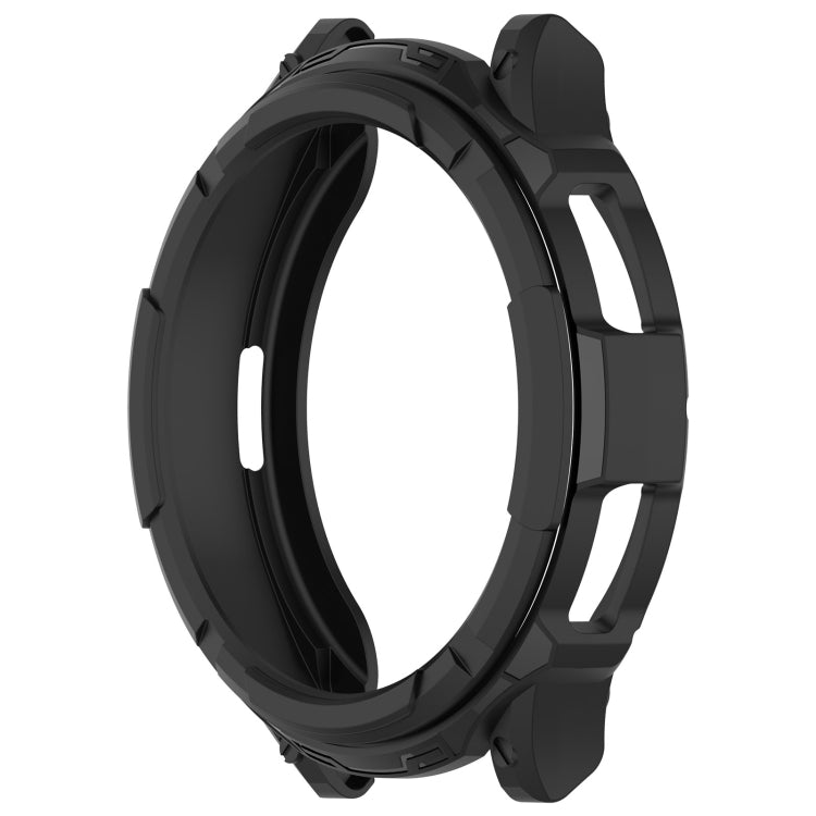 For Samsung Galaxy Watch 6 Classic 47mm Rotating Ring  + TPU Armor Watch Protective Case(Black) - Watch Cases by PMC TechLife | Online Shopping South Africa | PMC TechLife