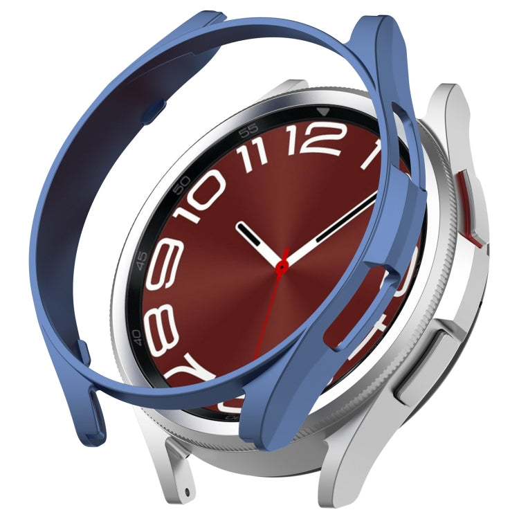 For Samsung Galaxy Watch 6 Classic 43mm Half Coverage Hollow PC Watch Protective Case(Blue) - Watch Cases by PMC TechLife | Online Shopping South Africa | PMC TechLife