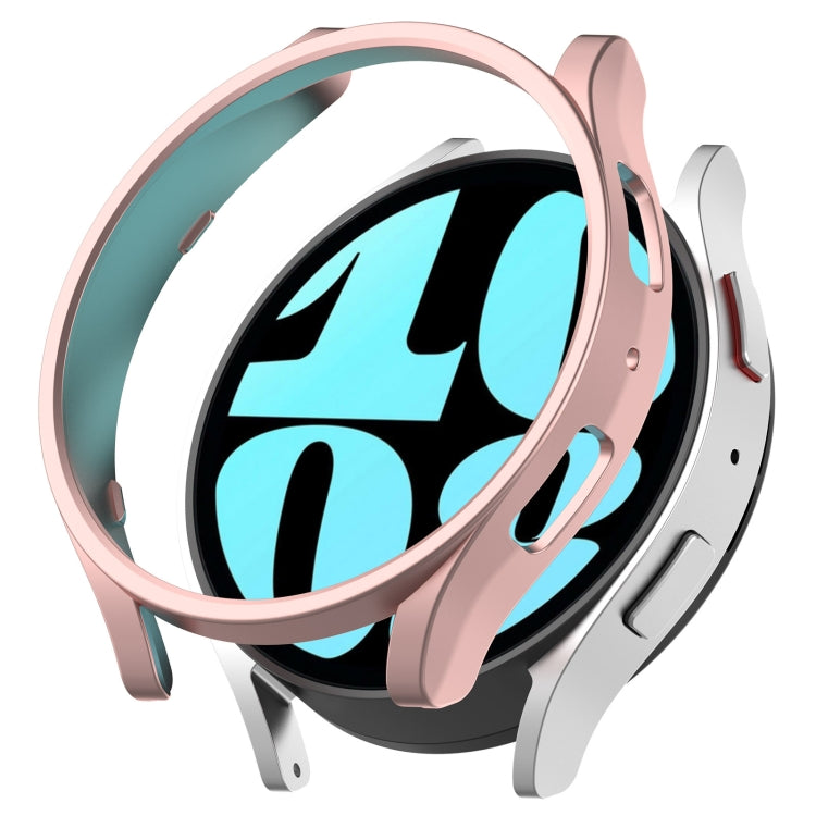 For Samsung Galaxy Watch 6 44mm Half Coverage Hollow PC Watch Protective Case(Rose Gold) - Watch Cases by PMC TechLife | Online Shopping South Africa | PMC TechLife