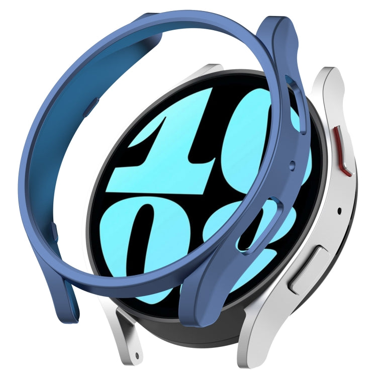 For Samsung Galaxy Watch 6 44mm Half Coverage Hollow PC Watch Protective Case(Blue) - Watch Cases by PMC TechLife | Online Shopping South Africa | PMC TechLife