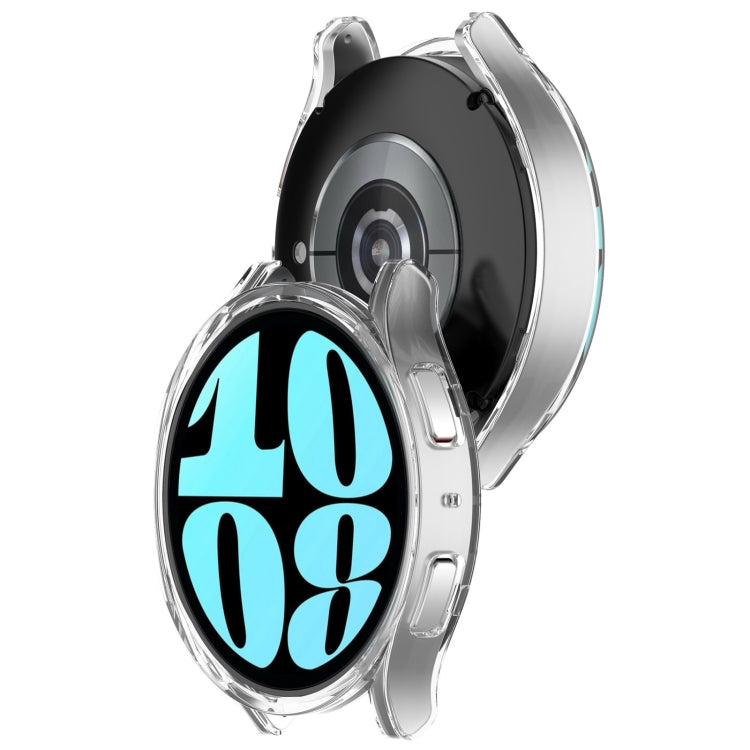 For Samsung Galaxy Watch 6 44mm Half Coverage Hollow PC Watch Protective Case(Transparent) - Watch Cases by PMC TechLife | Online Shopping South Africa | PMC TechLife