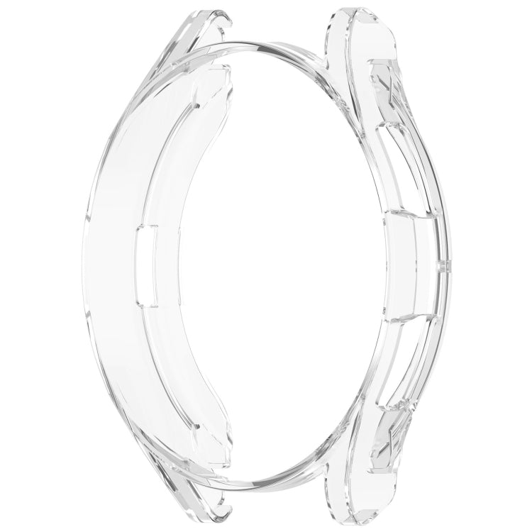 For Samsung Galaxy Watch6 Classic 47mm Electroplated TPU Half Pack Hollow Watch Protective Case(Transparent) - Watch Cases by PMC TechLife | Online Shopping South Africa | PMC TechLife