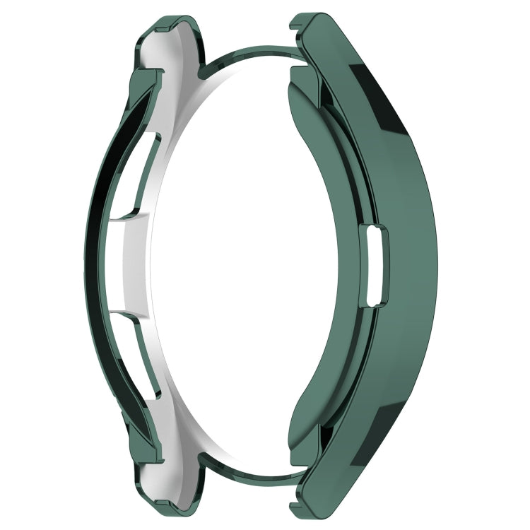 For Samsung Galaxy Watch6 Classic 43mm Electroplated TPU Half Pack Hollow Watch Protective Case(Green) - Watch Cases by PMC TechLife | Online Shopping South Africa | PMC TechLife | Buy Now Pay Later Mobicred