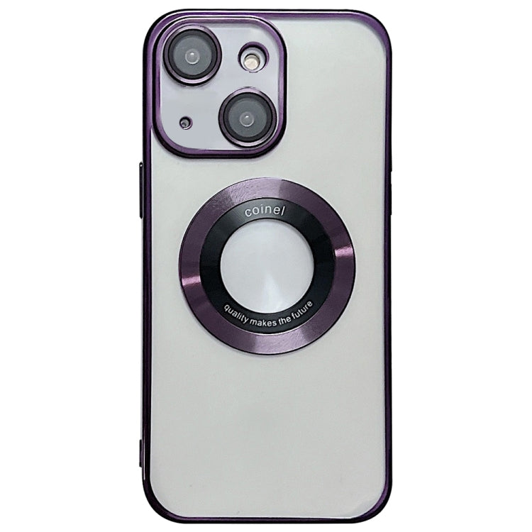 For iPhone 15 Plus Magsafe Electroplating TPU Phone Case(Purple) - iPhone 15 Plus Cases by PMC TechLife | Online Shopping South Africa | PMC TechLife