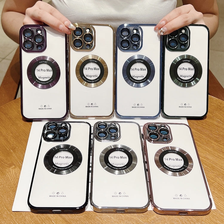 For iPhone 12 Magsafe Electroplating TPU Phone Case(Green) - iPhone 12 / 12 Pro Cases by PMC TechLife | Online Shopping South Africa | PMC TechLife