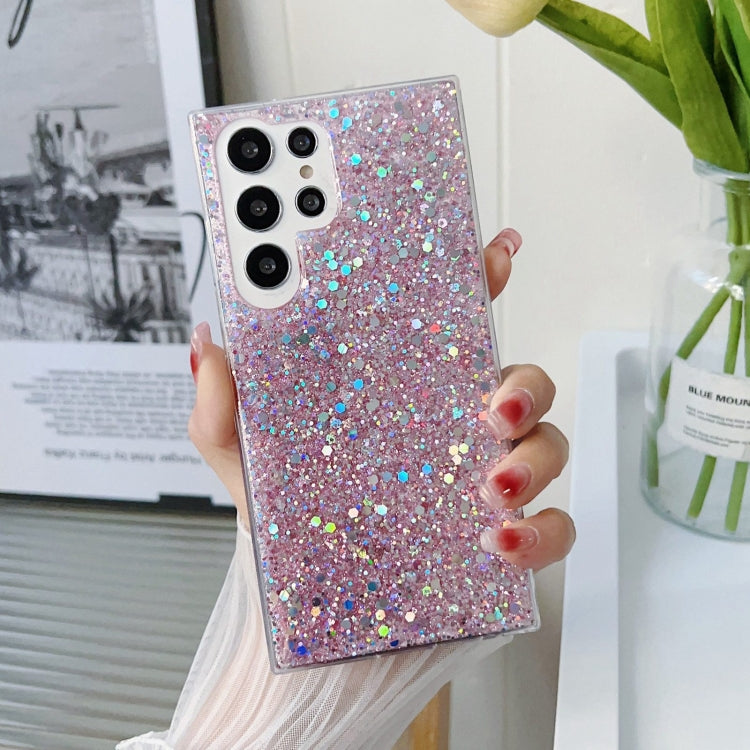 For Samsung Galaxy S24+ 5G Glitter Sequins Epoxy TPU Phone Case(Pink) - Galaxy S24+ 5G Cases by PMC TechLife | Online Shopping South Africa | PMC TechLife