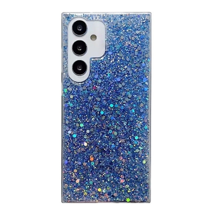 For Samsung Galaxy S25 Ultra 5G Glitter Sequins Epoxy TPU Phone Case(Blue) - free shipping - PMC Jewellery - Order now!