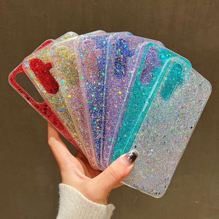 For Samsung Galaxy S24+ 5G Glitter Sequins Epoxy TPU Phone Case(Red) - Galaxy S24+ 5G Cases by PMC TechLife | Online Shopping South Africa | PMC TechLife