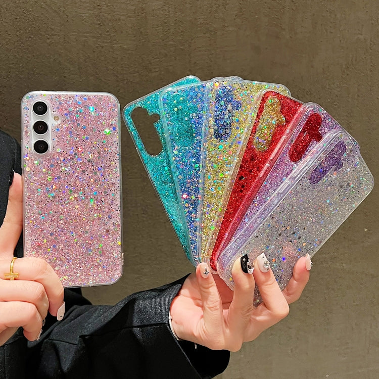 For Samsung Galaxy S24 Ultra 5G Glitter Sequins Epoxy TPU Phone Case(Pink) - Galaxy S24 Ultra 5G Cases by PMC TechLife | Online Shopping South Africa | PMC TechLife