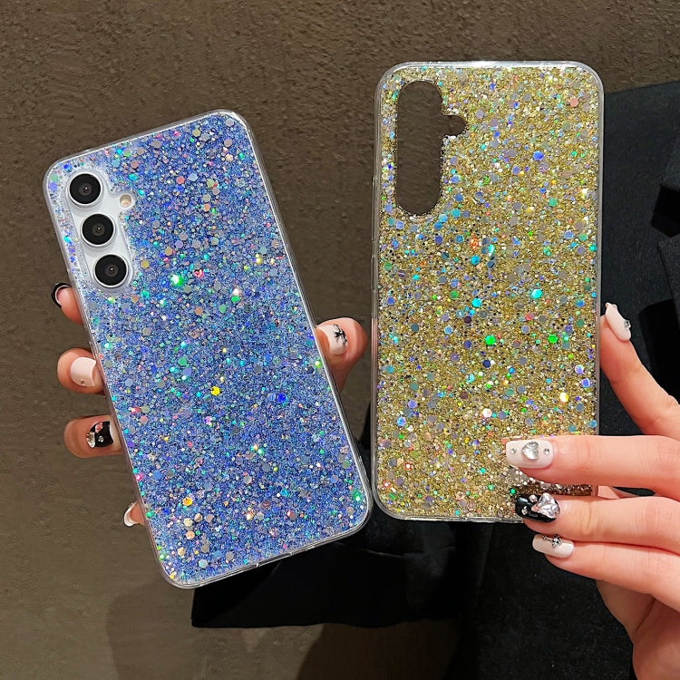 For Samsung Galaxy S24 Ultra 5G Glitter Sequins Epoxy TPU Phone Case(Blue) - Galaxy S24 Ultra 5G Cases by PMC TechLife | Online Shopping South Africa | PMC TechLife | Buy Now Pay Later Mobicred
