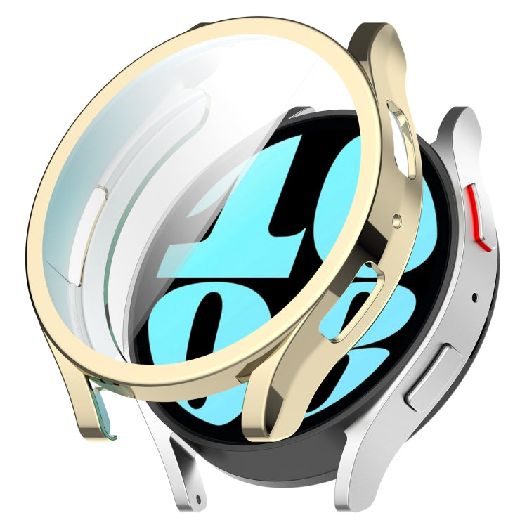 For Samsung Galaxy Watch6 40mm Full Coverage TPU Electroplated Watch Protective Case(Gold) - Watch Cases by PMC TechLife | Online Shopping South Africa | PMC TechLife