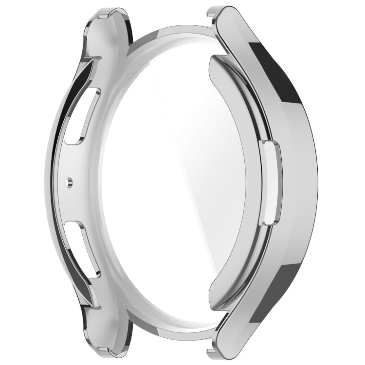 For Samsung Galaxy Watch6 44mm Full Coverage TPU Electroplated Watch Protective Case(Silver) - Watch Cases by PMC TechLife | Online Shopping South Africa | PMC TechLife