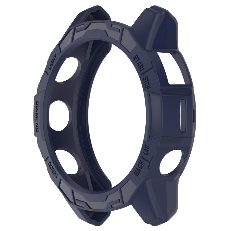 For Garmin Epix Pro 51mm / Fenix 7X / 7X Pro Armored TPU Half Wrapped Watch Protective Case(Blue) - Watch Cases by PMC TechLife | Online Shopping South Africa | PMC TechLife