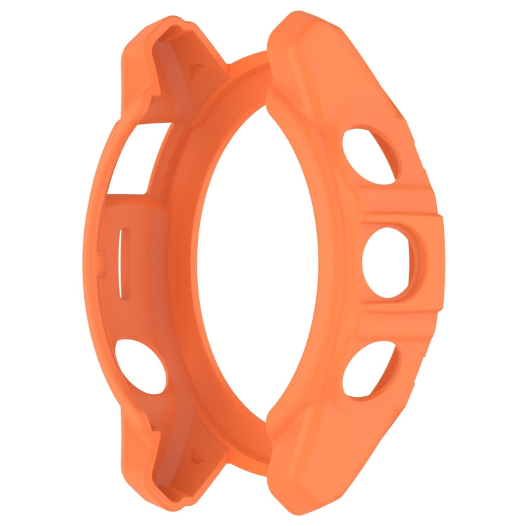For Garmin Epix Pro 42mm / Fenix 7S / 7S Pro Armored TPU Half Wrapped Watch Protective Case(Orange) - Watch Cases by PMC TechLife | Online Shopping South Africa | PMC TechLife
