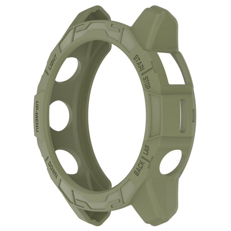 For Garmin Epix Pro / Epix Pro Gen 2 42mm / Fenix 7S / 7S Pro Armored TPU Half Wrapped Watch Protective Case(Green) - Watch Cases by PMC TechLife | Online Shopping South Africa | PMC TechLife | Buy Now Pay Later Mobicred