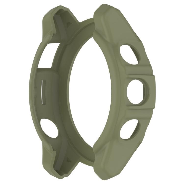 For Garmin Epix Pro / Epix Pro Gen 2 42mm / Fenix 7S / 7S Pro Armored TPU Half Wrapped Watch Protective Case(Green) - Watch Cases by PMC TechLife | Online Shopping South Africa | PMC TechLife | Buy Now Pay Later Mobicred