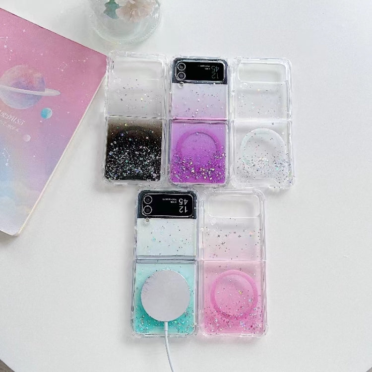 For Samsung Galaxy Z Flip3  Magsafe Glitter TPU Phone Case(White) - Galaxy Phone Cases by PMC TechLife | Online Shopping South Africa | PMC TechLife | Buy Now Pay Later Mobicred