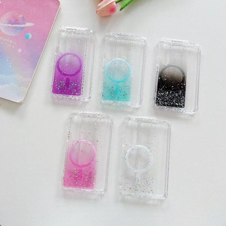 For Samsung Galaxy Z Fold5 Magsafe Glitter TPU Phone Protective Case(White) - free shipping - PMC TechLife - Order now!