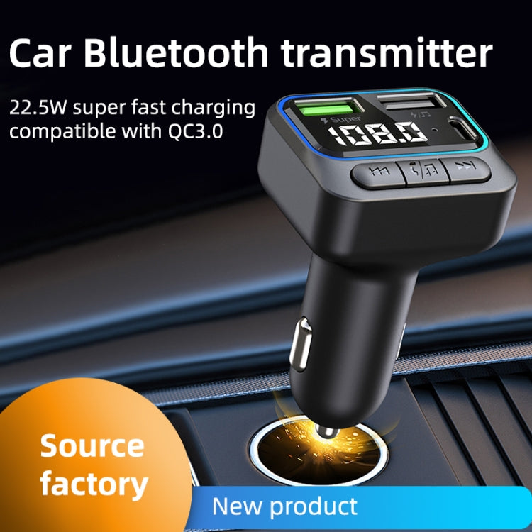 C40 Type-C + Dual USB QC3.0 Car Charger Bluetooth Hands-free Call Adapter Car MP3 Music Player - free shipping - PMC TechLife - Order now!