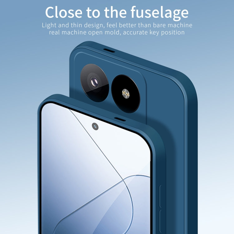 For Xiaomi 14 Pro PINWUYO Sense Series Liquid Silicone TPU Phone Case(Blue) - free shipping - PMC Jewellery - Order now!