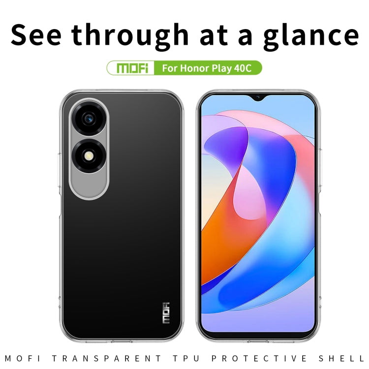 For Honor Play 40C / X5 Plus MOFI Ming Series Ultra-thin TPU Phone Case(Transparent) - Honor Cases by MOFI | Online Shopping South Africa | PMC TechLife | Buy Now Pay Later Mobicred