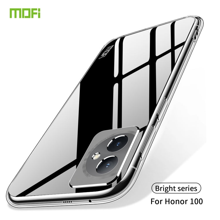 For Honor 100 MOFI Ming Series Ultra-thin TPU Phone Case(Transparent) - Honor Cases by MOFI | Online Shopping South Africa | PMC TechLife | Buy Now Pay Later Mobicred