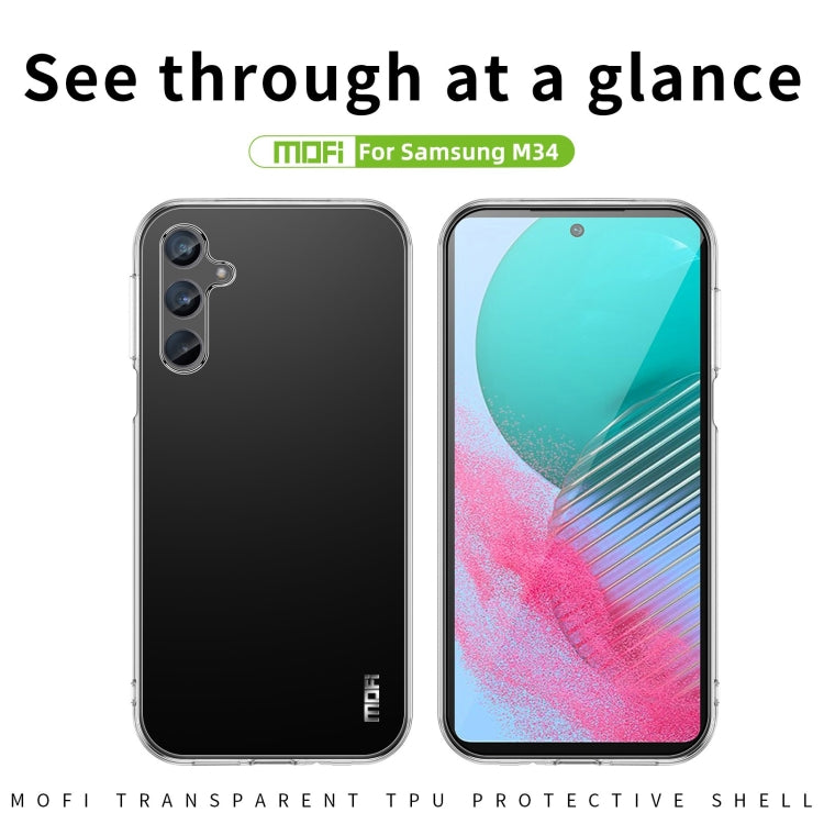 For Samsung Galaxy M34 5G MOFI Ming Series Ultra-thin TPU Phone Case(Transparent) - Galaxy Phone Cases by MOFI | Online Shopping South Africa | PMC TechLife