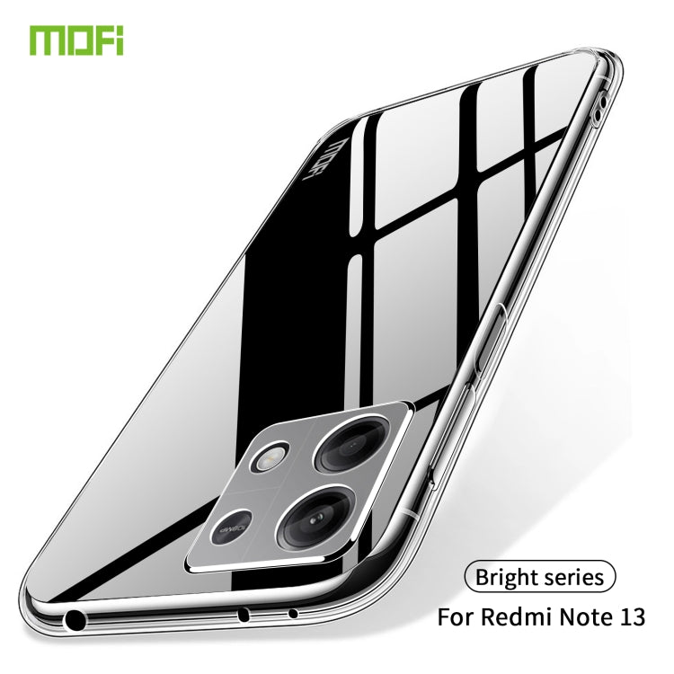 For Xiaomi Redmi Note 13 5G MOFI Ming Series Ultra-thin TPU Phone Case(Transparent) - free shipping - PMC TechLife - Order now!