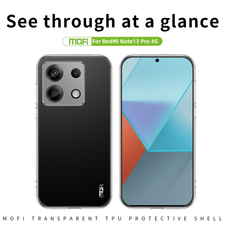For Xiaomi Redmi Note 13 Pro 4G MOFI Ming Series Ultra-thin TPU Phone Case(Transparent) - free shipping - PMC TechLife - Order now!