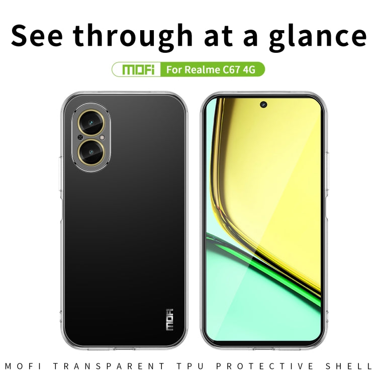 For Realme C67 4G MOFI Ming Series Ultra-thin TPU Phone Case(Transparent) - C67 Cases by MOFI | Online Shopping South Africa | PMC TechLife