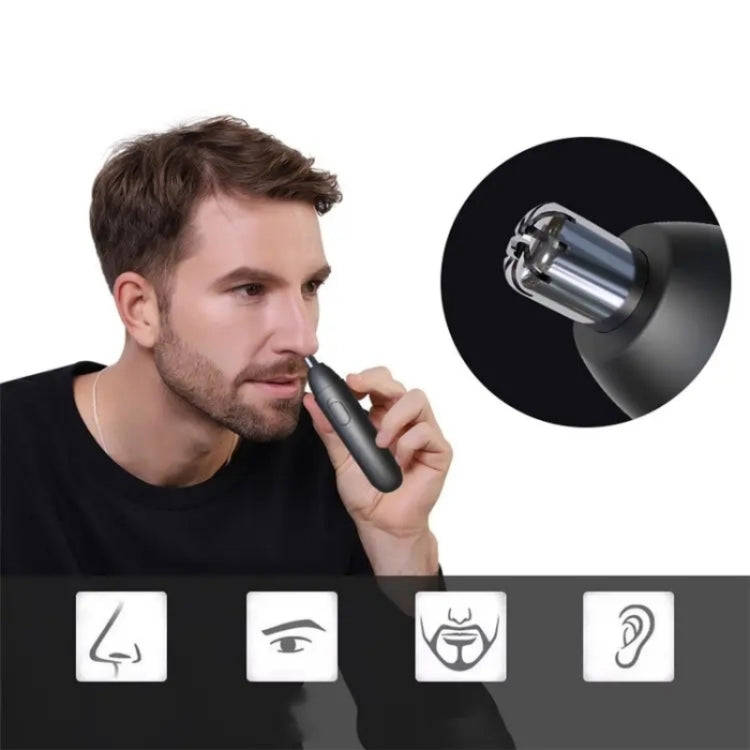 GT-2220A Portable Electric USB Rechargeable Nose Hair Trimmer(Black) - Electric Shavers by PMC TechLife | Online Shopping South Africa | PMC TechLife | Buy Now Pay Later Mobicred