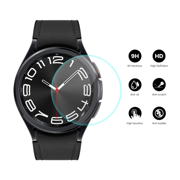 For Samsung Galaxy Watch6 Classic 43mm ENKAY 0.2mm 9H Tempered Glass Screen Protector Watch Film - Screen Protector by ENKAY | Online Shopping South Africa | PMC TechLife