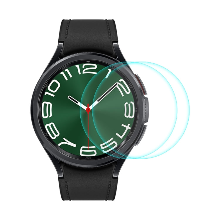 For Samsung Galaxy Watch6 Classic / Ultra 47mm 2pcs ENKAY 0.2mm 9H Tempered Glass Screen Protector Watch Film - Screen Protector by ENKAY | Online Shopping South Africa | PMC TechLife | Buy Now Pay Later Mobicred