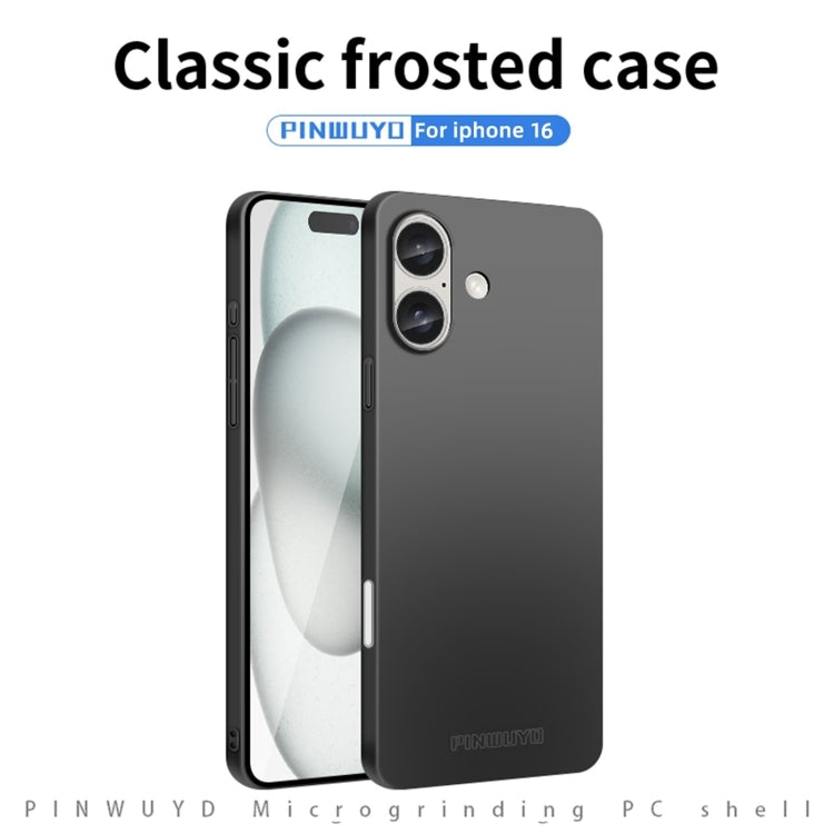 For iPhone 16 PINWUYO Micro-Frosted PC Ultra-thin Hard Phone Case with Magsafe Magnetic Ring(Rose Gold) - free shipping - PMC Jewellery - Order now!