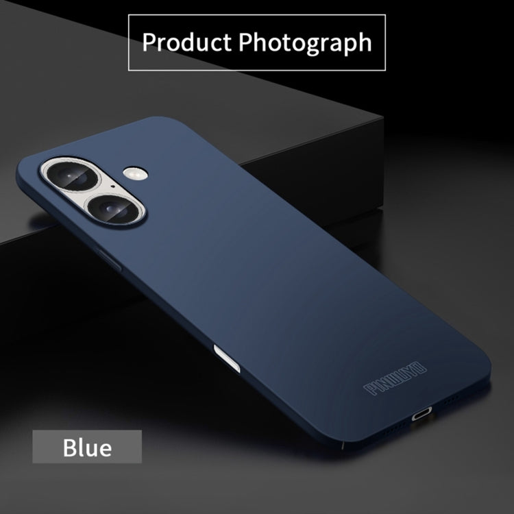 For iPhone 16 Plus PINWUYO Micro-Frosted PC Ultra-thin Hard Phone Case with Magsafe Magnetic Ring(Blue) - free shipping - PMC Jewellery - Order now!