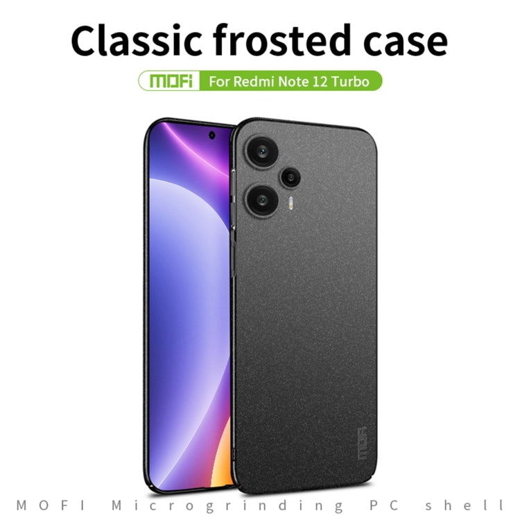 For Xiaomi Redmi Note 12 Turbo /Poco F5 5G MOFI Fandun Series Frosted PC Ultra-thin All-inclusive Phone Case(Red) - Xiaomi Cases by MOFI | Online Shopping South Africa | PMC TechLife