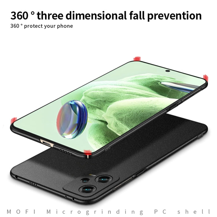 For Xiaomi Redmi Note 12 Pro Global MOFI Fandun Series Frosted PC Ultra-thin All-inclusive Phone Case(Blue) - Xiaomi Cases by MOFI | Online Shopping South Africa | PMC TechLife