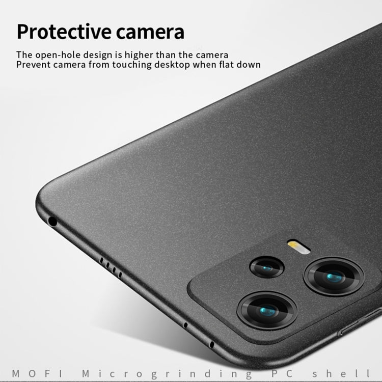 For Xiaomi Redmi Note 12 Pro+ Global MOFI Fandun Series Frosted PC Ultra-thin All-inclusive Phone Case(Black) - Xiaomi Cases by MOFI | Online Shopping South Africa | PMC TechLife | Buy Now Pay Later Mobicred