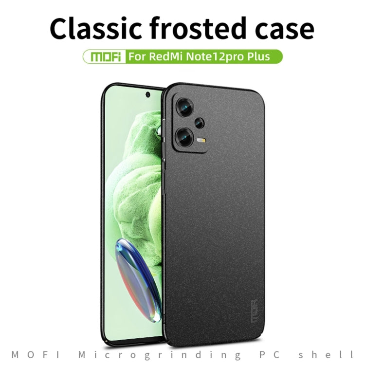 For Xiaomi Redmi Note 12 Pro+ Global MOFI Fandun Series Frosted PC Ultra-thin All-inclusive Phone Case(Blue) - Xiaomi Cases by MOFI | Online Shopping South Africa | PMC TechLife