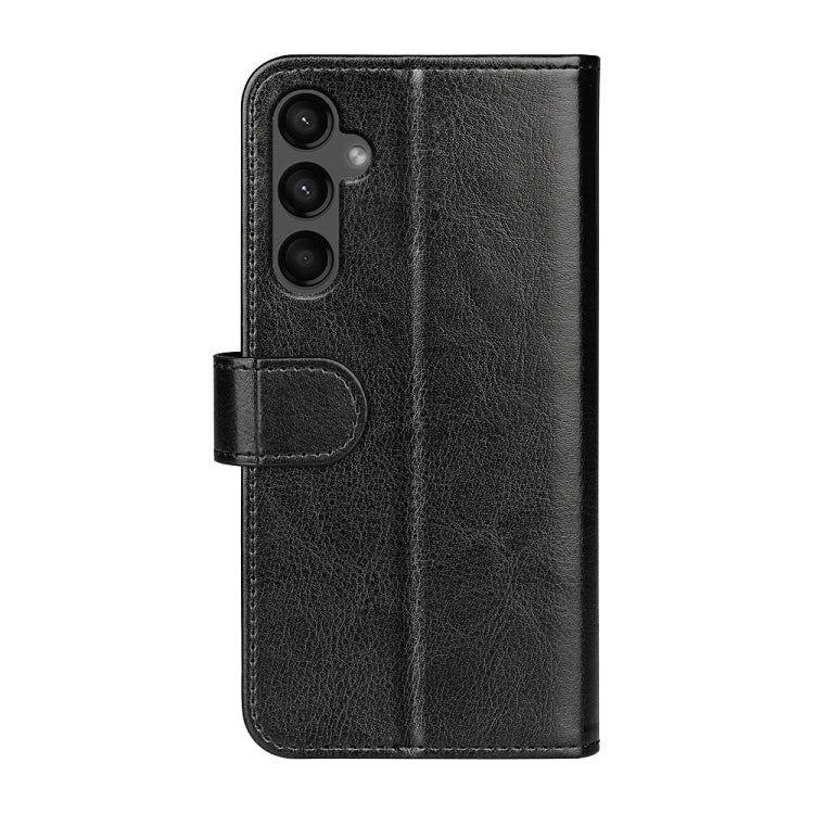 For Samsung Galaxy A15 R64 Texture Horizontal Flip Leather Phone Case(Black) - Galaxy Phone Cases by PMC TechLife | Online Shopping South Africa | PMC TechLife | Buy Now Pay Later Mobicred