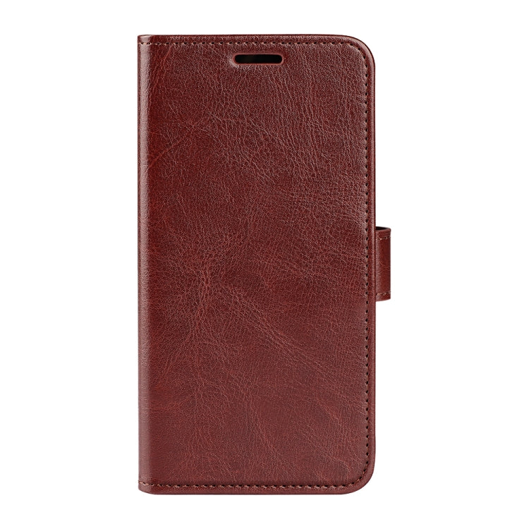 For Samsung Galaxy S25+ 5G R64 Texture Horizontal Flip Leather Phone Case(Brown) - Galaxy S25+ 5G Cases by PMC Jewellery | Online Shopping South Africa | PMC Jewellery | Buy Now Pay Later Mobicred