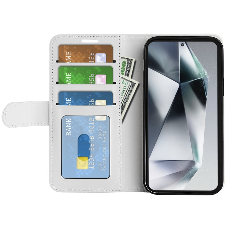 For Samsung Galaxy S25 Ultra 5G R64 Texture Horizontal Flip Leather Phone Case(White) - Galaxy S25 Ultra 5G Cases by PMC Jewellery | Online Shopping South Africa | PMC Jewellery | Buy Now Pay Later Mobicred