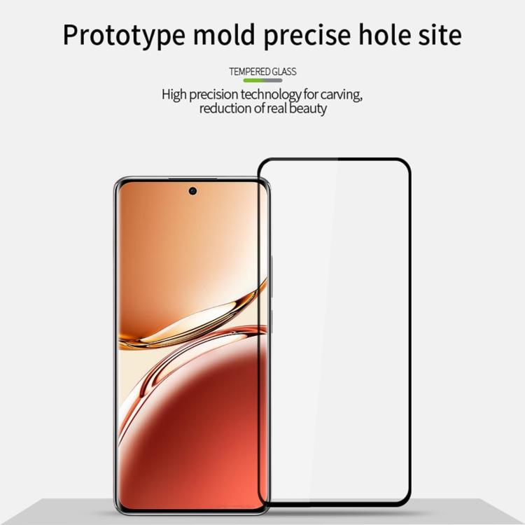 For OPPO Reno12 F / A3 PINWUYO 9H 2.5D Full Screen Tempered Glass Film(Black) - free shipping - PMC Jewellery - Order now!