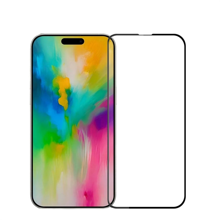 For iPhone 16 Plus MOFI 9H 2.5D Full Screen Tempered Glass Film(Black) - free shipping - PMC TechLife - Order now!