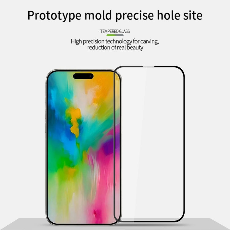 For iPhone 16 Pro Max MOFI 9H 2.5D Full Screen Tempered Glass Film(Black) - iPhone 16 Pro Max Tempered Glass by MOFI | Online Shopping South Africa | PMC TechLife | Buy Now Pay Later Mobicred