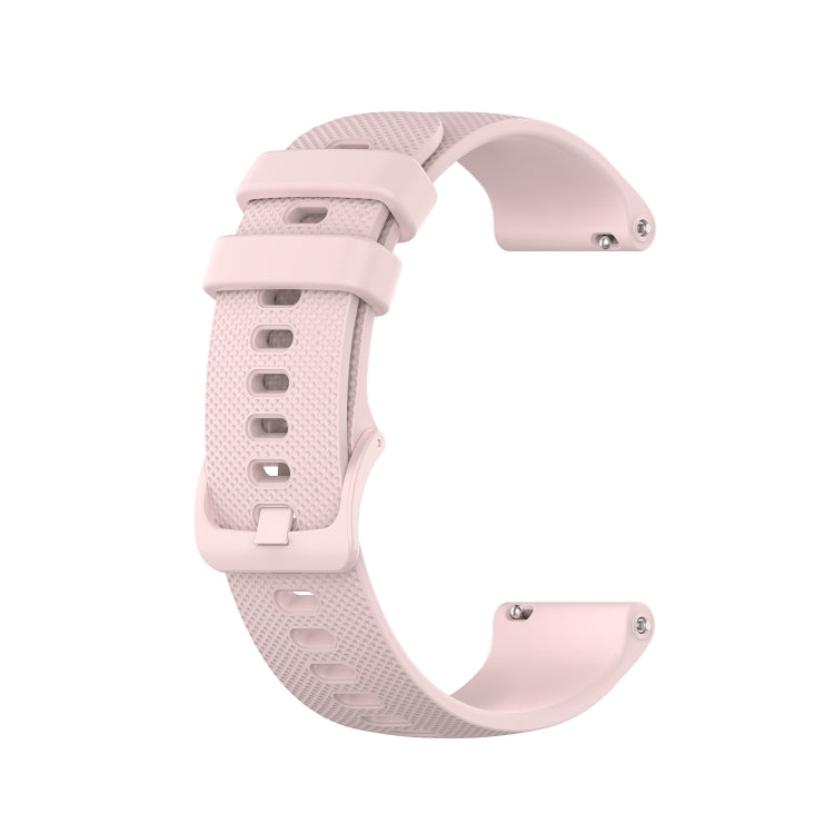 For Samsung Galaxy Watch 6 40mm 20mm Checkered Silicone Watch Band(Pink) - Watch Bands by PMC TechLife | Online Shopping South Africa | PMC TechLife | Buy Now Pay Later Mobicred