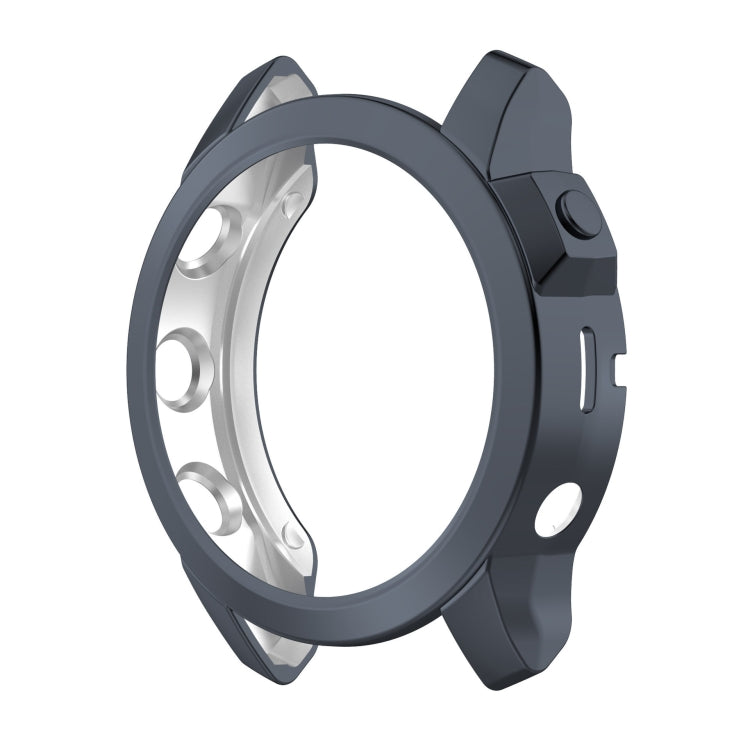 For Garmin Fenix 7 Pro Half Package Electroplated TPU Watch Protective Case(Grey) - Watch Cases by PMC TechLife | Online Shopping South Africa | PMC TechLife