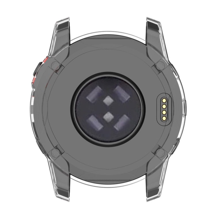 For Garmin Fenix 7X Pro Half-Package TPU Watch Protective Case(Transparent Purple) - Watch Cases by PMC TechLife | Online Shopping South Africa | PMC TechLife | Buy Now Pay Later Mobicred
